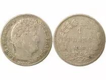 Louis Philippe I - Silver Franc, Laureate Head - 1843 K Bordeaux