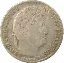 Louis Philippe I - Silver Franc, Laureate Head - 1843 K Bordeaux