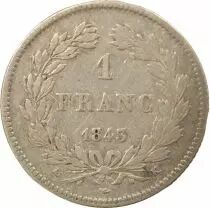 Louis Philippe I - Silver Franc, Laureate Head - 1843 K Bordeaux