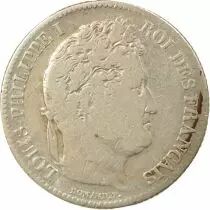 Louis Philippe I - Silver Franc, Laureate Head - 1844 A Paris