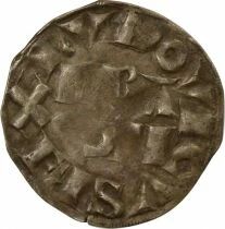 Louis VII - Silver Denier, Parisis, 3rd Type - 1149 / 1163