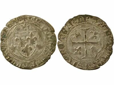 Louis XI - Blanc with Crown  - 1461 / 1483 Lyon