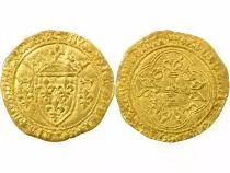 Louis XI - Gold Ecu with Crown - 1461 / 1479 P Perpignan
