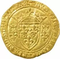 Louis XI - Gold Ecu with Crown - 1461 / 1479 P Perpignan