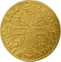 Louis XIII - 1/2 Gold Louis, with long Wick - 1642 A Paris
