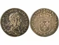 Louis XIII - 1/4 Silver Ecu, 2nd Bust of Warin - 1642 A Paris