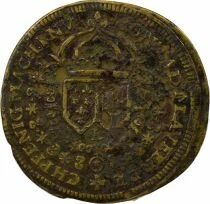 Louis XIII - Brass Token, Conrad Lauffer - 1643 / 1668 Nuremberg