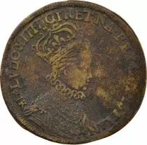 Louis XIII - Brass Token, Coronation in Reims - 1610