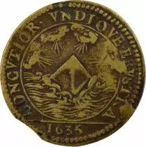 Louis XIII - Brass Token, for Genevi&egrave;ve of Urly - 1635