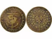Louis XIII - Brass Token, King\'s Council - 1641