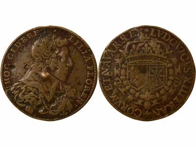 Louis XIII - Cooper Counter Token - XVIIth Century