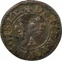 Louis XIII - Denier Tournois, Type 1 - 1612 A Paris