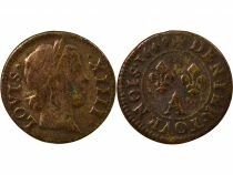 Louis XIII - Denier Tournois, Type of Warin - 1649 A Paris