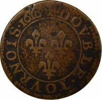 Louis XIII - Double Tournois, 1st Type - 1616 A Paris
