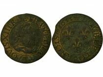 Louis XIII - Double Tournois, 2nd Type - 1613 T Nantes
