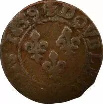 Louis XIII - Double Tournois, Type 19 - 1639 E Tours