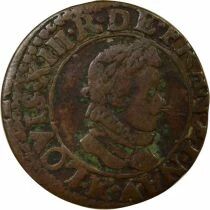 Louis XIII - Double Tournois, Type 2 - 1611 K Bordeaux