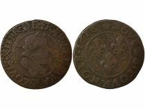 Louis XIII - Double Tournois, Type 2 - 1616 T Nantes
