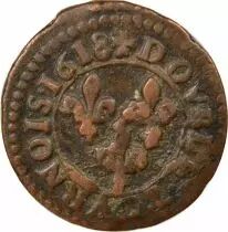 Louis XIII - Double Tournois, Type 4 - 1618 D Lyon