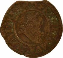Louis XIII - Double Tournois, Type 8 - 1635 D Lyon