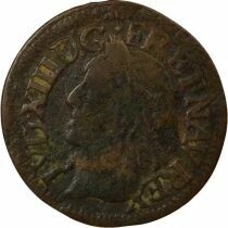 Louis XIII - Double Tournois, Type of Warin - 1642 H La Rochelle