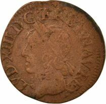 Louis XIII - Double Tournois, Type of Warin - 1643 H La Rochelle