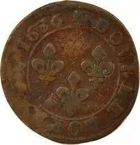 Louis XIII - Double Tournois of Lorraine, Type 8 - 1636 Stenay