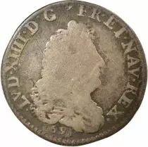 Louis XIV - 1/12 Silver Ecu, with Eight L - 1691 L Lille