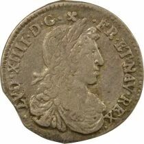 Louis XIV - 1/12 Silver Ecu with Juvenile Bust - 1660 N Montpellier