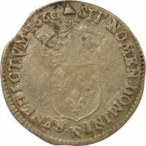 Louis XIV - 1/12 Silver Ecu with Juvenile Bust - 1660 N Montpellier