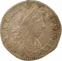 Louis XIV - 1/12 Silver Ecu with Long Wick - 1659 A Paris