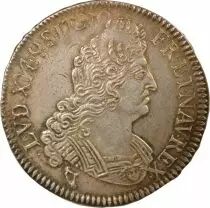 Louis XIV - 1/2 Silver Ecu, with insignia, Reformed - 1701 I Limoges