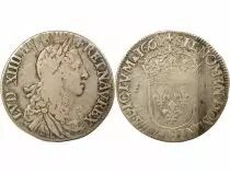 Louis XIV - 1/2 Silver Ecu with Juvenile Bust - 1661 H La Rochelle