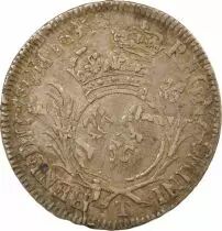 Louis XIV - 1/2 Silver Ecu with Palms -1693 T Nantes, reformed