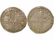 Louis XIV - 1/4 Silver Ecu - 1644 T Nantes
