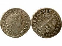 Louis XIV - 5 Silver Sols with insignia - 1703 BB Strasbourg
