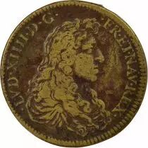 Louis XIV - Brass Token, Conquest of Franche-Comt&eacute; - After 1668