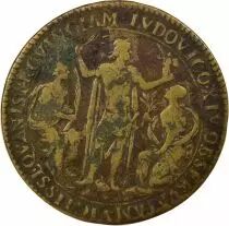 Louis XIV - Brass Token, Conquest of Franche-Comt&eacute; - After 1668