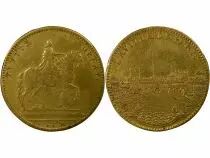 Louis XIV - Brass Token, Conquest of Franche-Comt&eacute; - After 1668