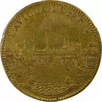 Louis XIV - Brass Token, Conquest of Franche-Comt&eacute; - After 1668