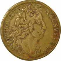 Louis XIV - Brass Token, Peace of Ratisbonne, 1684 / 1690 Nuremberg
