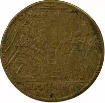 Louis XIV - Brass Token, Temple - 1679