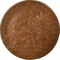 Louis XIV - Copper Token, Truce of Ratisbon - Nuremberg