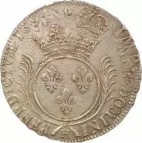 Louis XIV - Silver Ecu with Palms - 1694 H La Rochelle, reformed