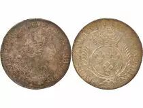 Louis XIV - Silver Ecu with Palms -1693 T Nantes, reformed