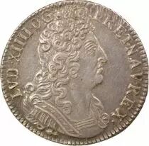 Louis XIV - Silver Ecu with Three Crowns - 1710 Besan&ccedil;on