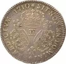 Louis XIV - Silver Ecu with Three Crowns - 1710 Besan&ccedil;on