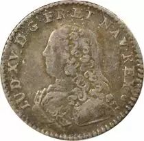 Louis XV - 1/10 Silver Ecu, with dressed up Bust - 1727 E Tours
