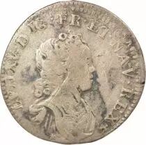 Louis XV - 1/10 Silver Ecu Vertugadin, reformed - 1718 X Amiens