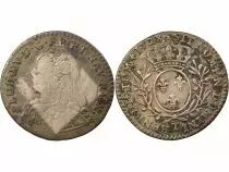 Louis XV - 1/10 Silver Ecu with Olive Branches - 1728 T Nantes